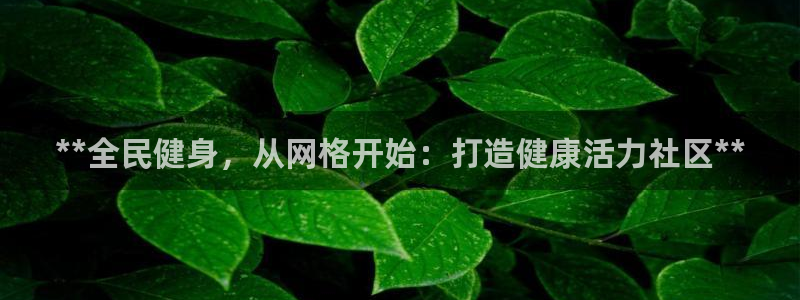 尊龙凯时总部在哪里：**全民健身，从网格开始：打造健康活