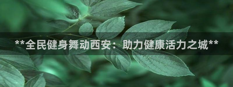 尊龙凯时注册地址：**全民健身舞动西安：助力健康活力之城
